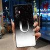 Чехол для телефона Tecno Spark 8 Pro Стильный Новый Буква С Цветком Блестящее Звездное Небо Мягкий Черный Защита от царапин Задняя крышка