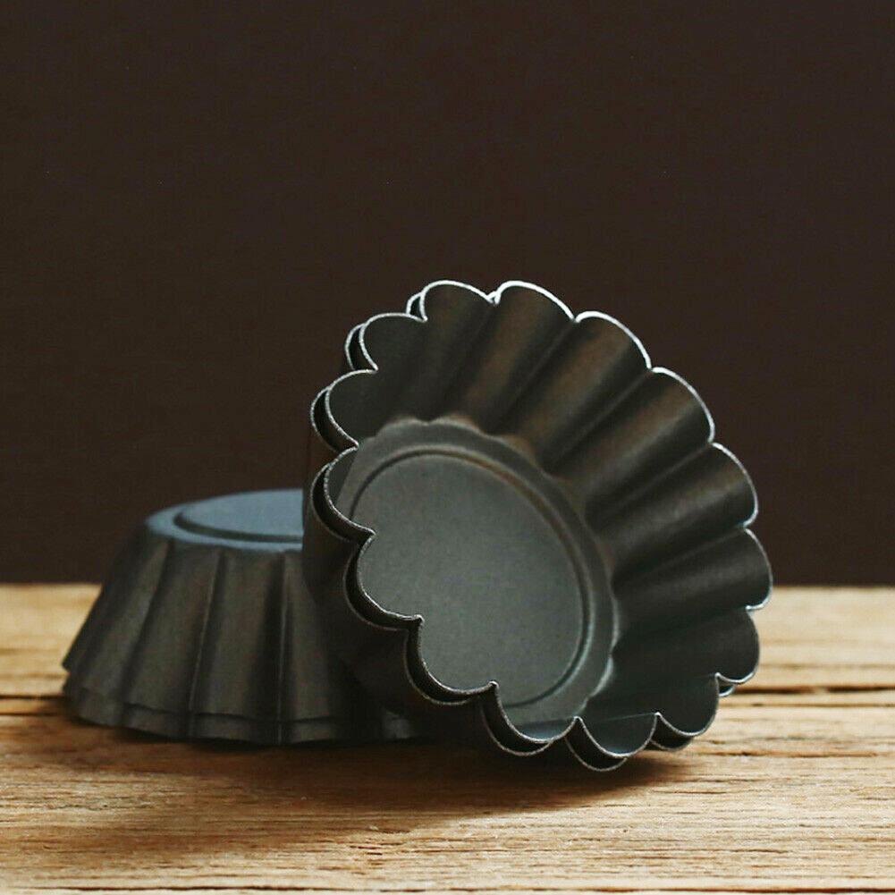 12 шт./компл. форма для бриоши, форма для выпечки яиц и пирогов, форма для выпечки из углеродистой стали с антипригарным покрытием