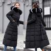 Winter Women's Down Coat Cotton-Padded Thickening Down Winter Coat Long Jacket Down Parka Plus Size