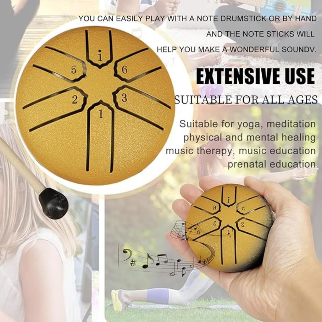 Steel Tongue Drum Rain Chime, Rain Drum for Outside, Rain Drum Instrument for Outside, Steel Tongue Drum Rain Chime Waterproof, Steel Tongue Drum