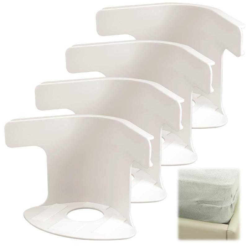 4Pcs Bed Corner Sheet Grippers Straps Heavy Duty Mattress Straps for All Sheet Sizes Non-Slip Sheet Holders Secure Bed Sheets