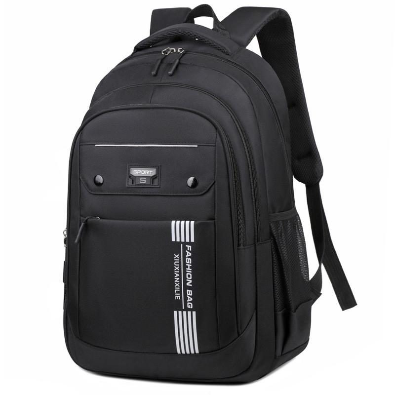Versatile Student And Travel Backpack With Contrast Stripes For Use Leisure