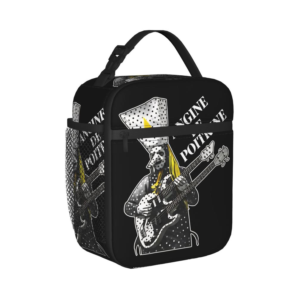 Angine De Poitrine Band Insulated Lunch Bags Cooler Bag Reusable,Meal Container Rock Music Leakproof Tote Lunch Box Outdoor