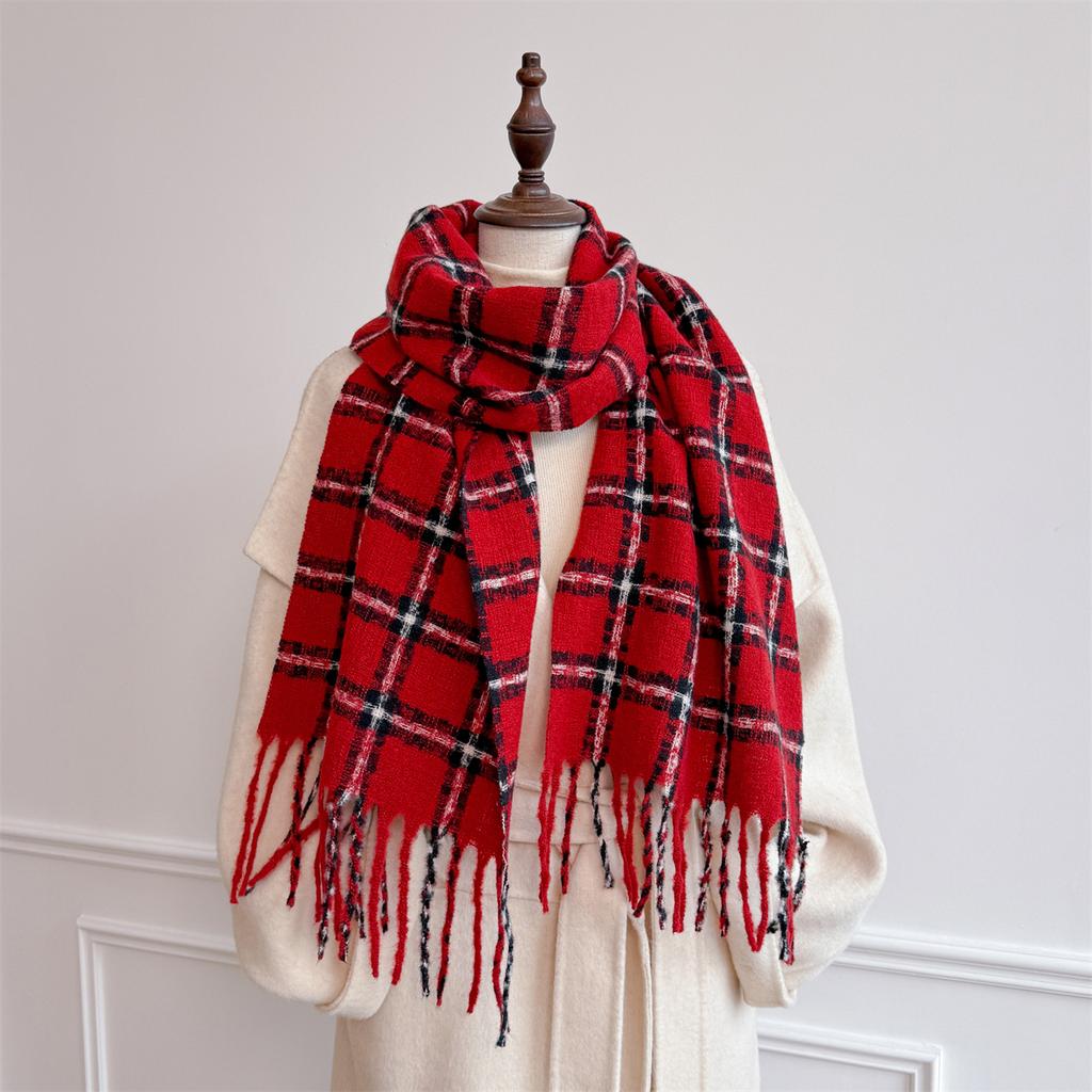 Luxury Winter Cashmere Scarf Women Design Warm Pashmina Blanket Poncho Scarves Female Shawl Wraps Thick Foulard Bufanda