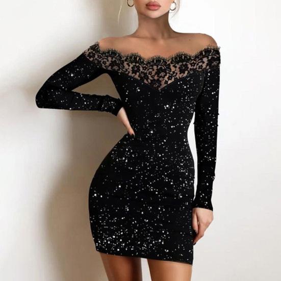 Женские Нижние Юбки Плюс Размер Женское Мини-Платье Дизайн Сращивания Одежда С Открытыми Плечами Узкое Платье-футляр для Клуба