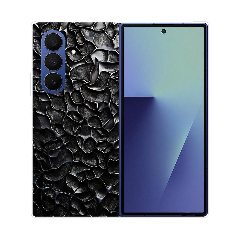 Чехол для Samsung Galaxy Z Fold 7 Мраморный Жесткий ПК Задняя Крышка Для Samsung Galaxy Z Fold7 ZFOLD7 Полностью Защитный Корпус Телефона