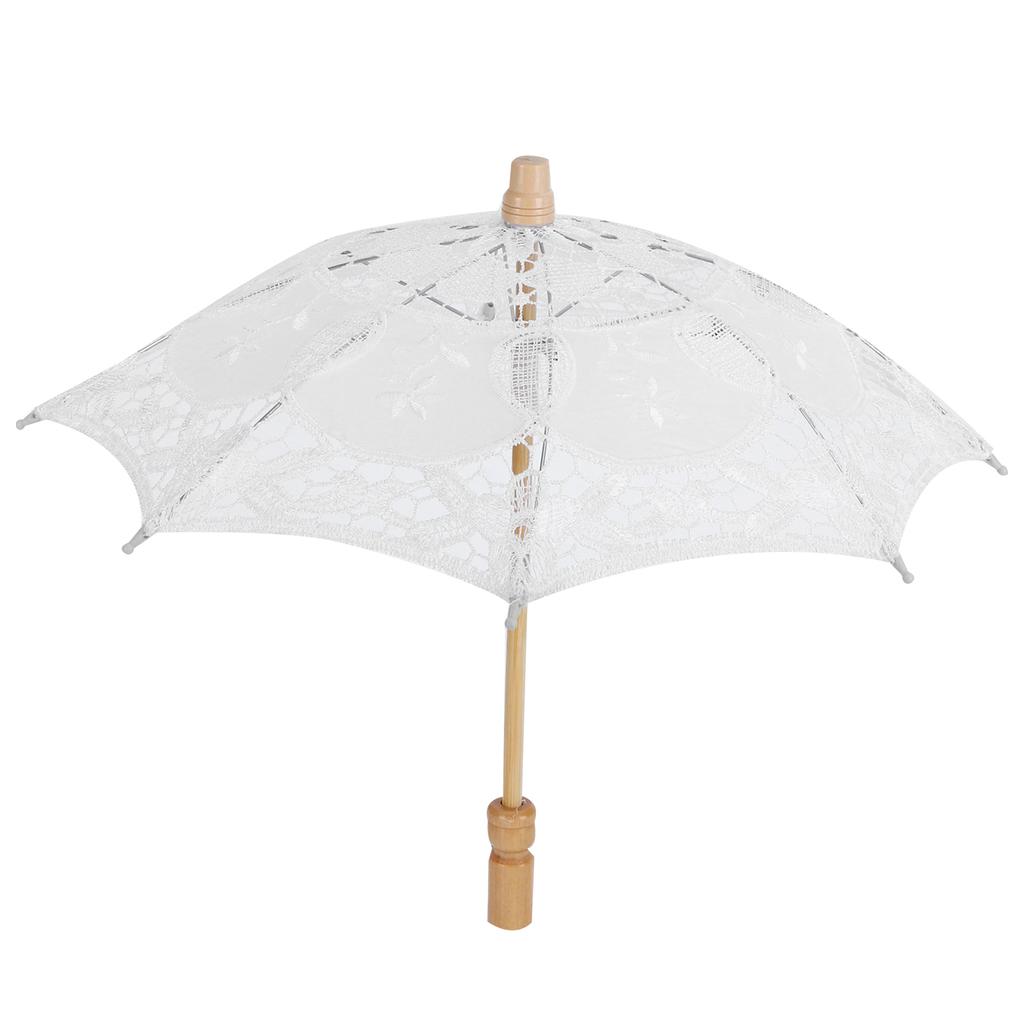 Кружевной зонтик для свадьбы, зонт для невесты, реквизит для фотосъемки, свадебные принадлежности, белый