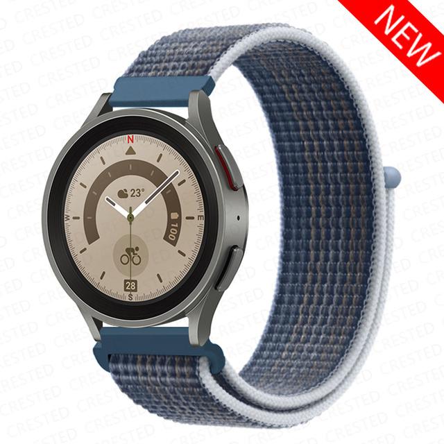 Нейлоновый петлевой ремешок для Samsung Galaxy Watch 7/4/6/Classic/5/pro/active 2/Gear S3 Браслет Huawei watch GT 2 4 3 pro ремешок 20 мм/22 мм