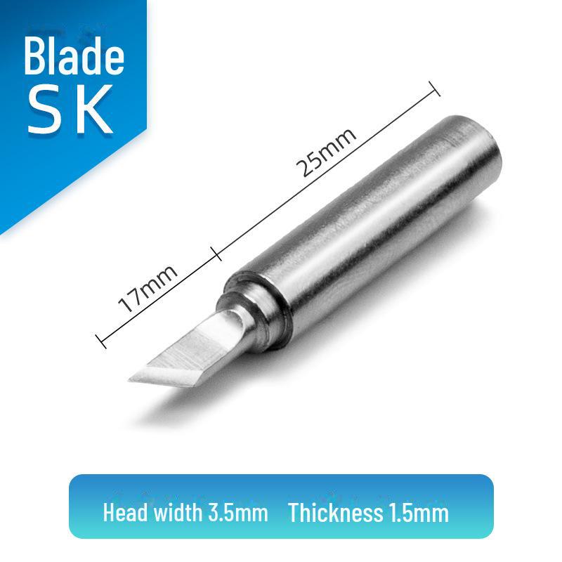 Jinruikang 936 Constant Temperature Soldering Iron with Interchangeable Heads: Chrome, Knife, Pointed, Horseshoe, Screwdriver.