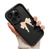 Элегантный белый чехол-бант для iPhone моделей 13/14/15/16E/17/17 Pro Max