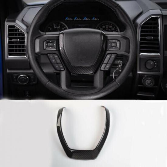 Декоративная рамка-накладка на руль из углеродного волокна Для Ford F150 2015+