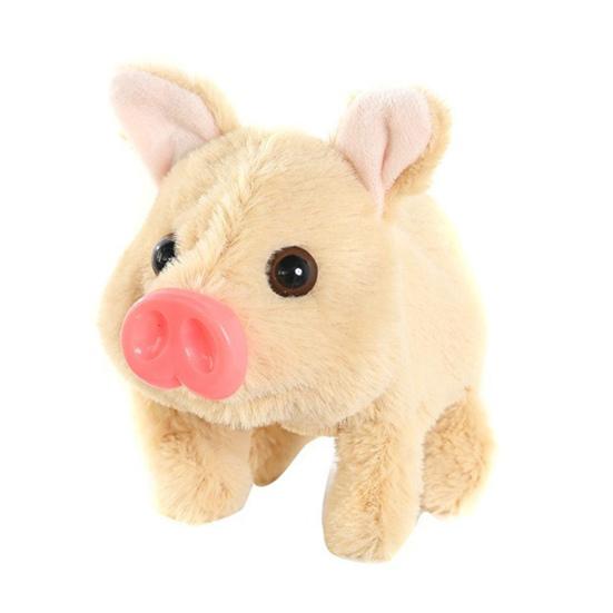 Electric Pig Plush Toy Interactive Walking Piggy Doll with Sound Motion Realistic Stuffed Animal Doll