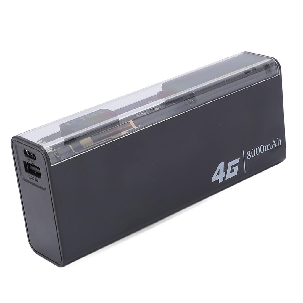 Портативный 4G-роутер со слотом для SIM-карты, 8000 мАч, 2-в-1, беспроводная мобильная точка доступа, Power Bank, поддерживает от 8 до 10 пользователей для