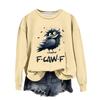 Women's Fashion Casual Long Sleeve Loose Printed Sweatshirt