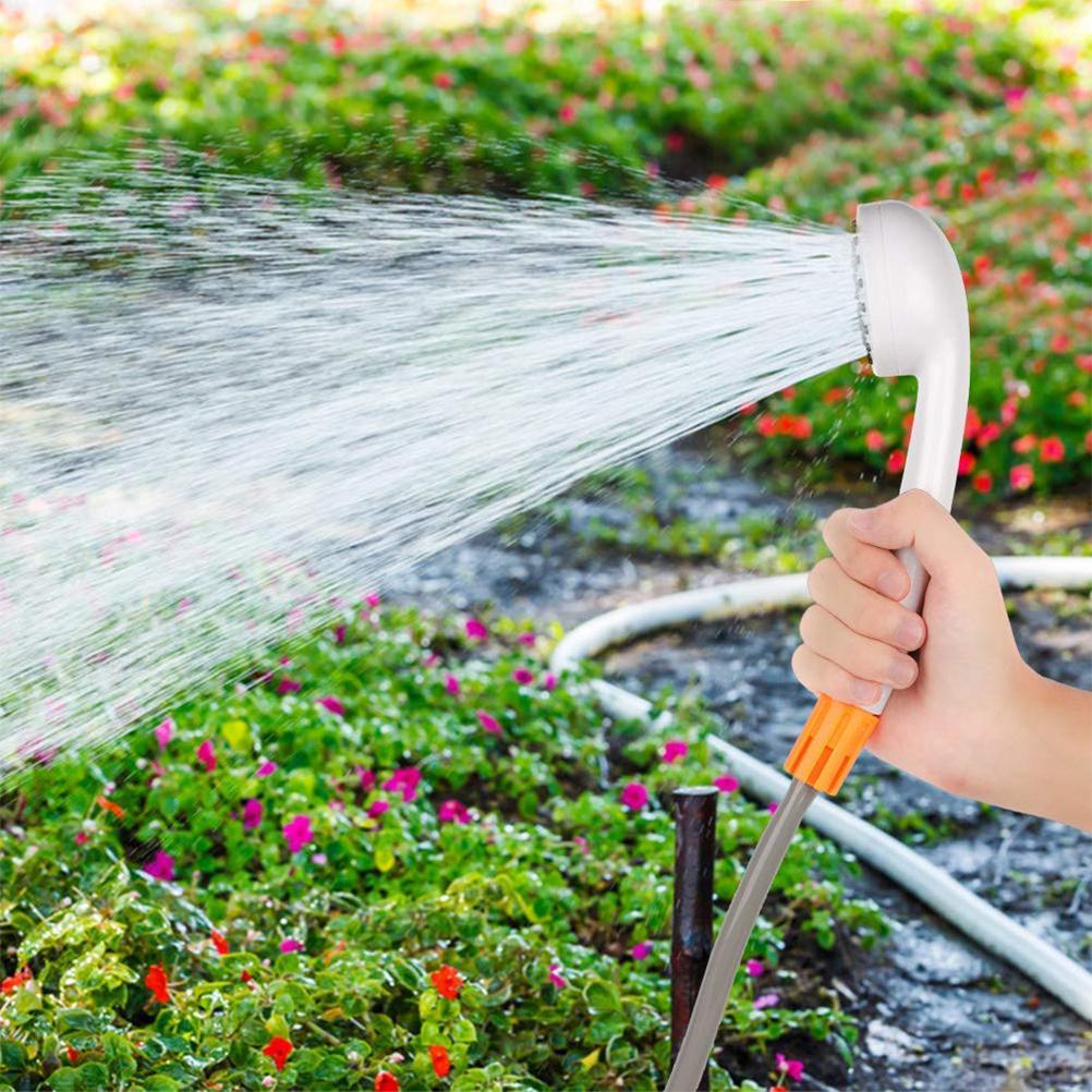 Портативный уличный душевой набор для кемпинга, перезаряжаемый USB-насос для душа для кемпинга, пешего туризма