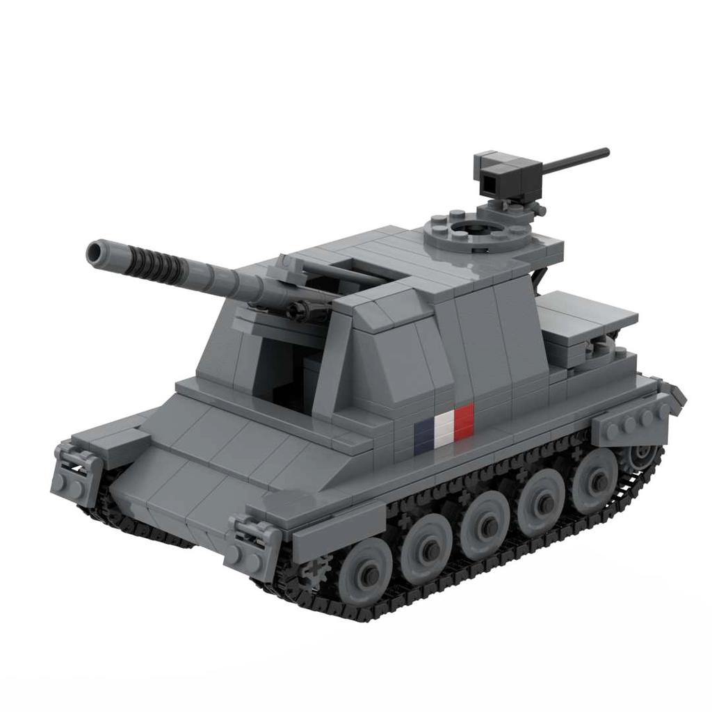 Ww1ww2 Французская Армия Танк AMX-13 CHAR B1 BIS Somua S35 AMX-30 Renault FT-17 ARL44 Lorraine 155 Бронированный Военный Строительный Блок Игрушка