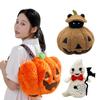 New Pumpkin Backpack Action Figure Ghost Cane Super Soft Dolls Vegetable Series Bag ThrowPillow Toys Girls Halloween Gifts Decor