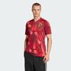 adidas SS25 Футбольная майка мужская Преппи Красная JF2605