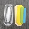 Металлические высечки Рамка для этикетки Карточка Тиснение DIY Шаблон для фотоальбома Форма