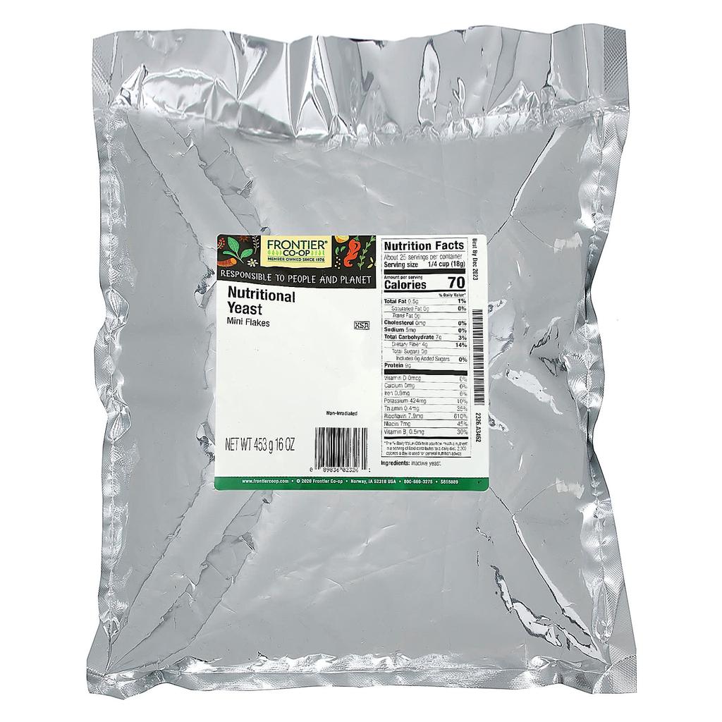 Frontier Co-op Пищевые дрожжи, обрезки, 16 унций (453 г)