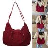 Delicate Shoulder Bag Casual Satchel Sling Purse Nylon Crossbody Bag for Travel and Outdoor Activity Burgundy