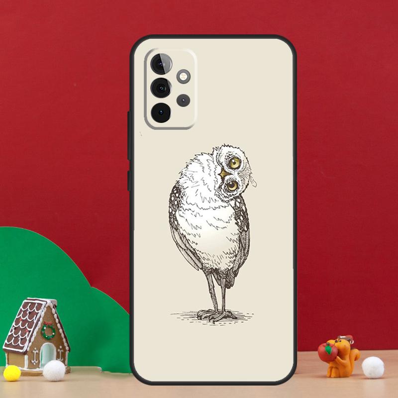 Cute Owl Cartoon Case For Samsung Galaxy A56 A33 A13 A36 A23 A52 A32 A12 A54 A34 A14 A16 A53 A15 A35 A55 A17