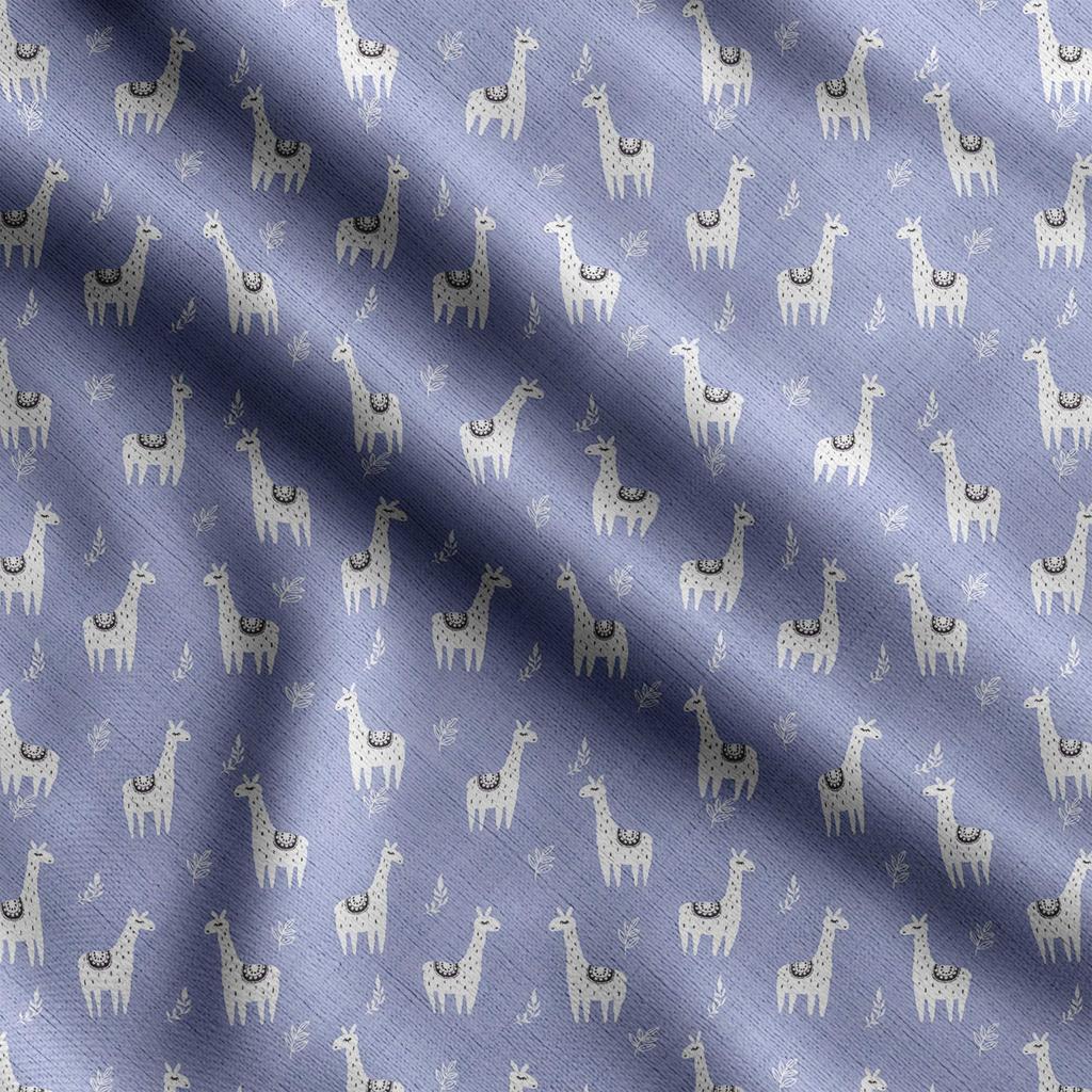 Soimoi Llama Alpaca Print,  Cotton Cambric, Quilting Fabric Sold by The Yard 42 Inch Wide, Medium Weight Cotton Fabric,