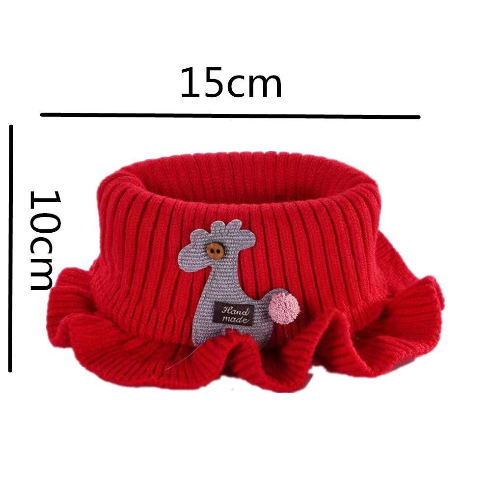 Soft Bib Knitted Cartoon Scarf Baby Shawl Collar