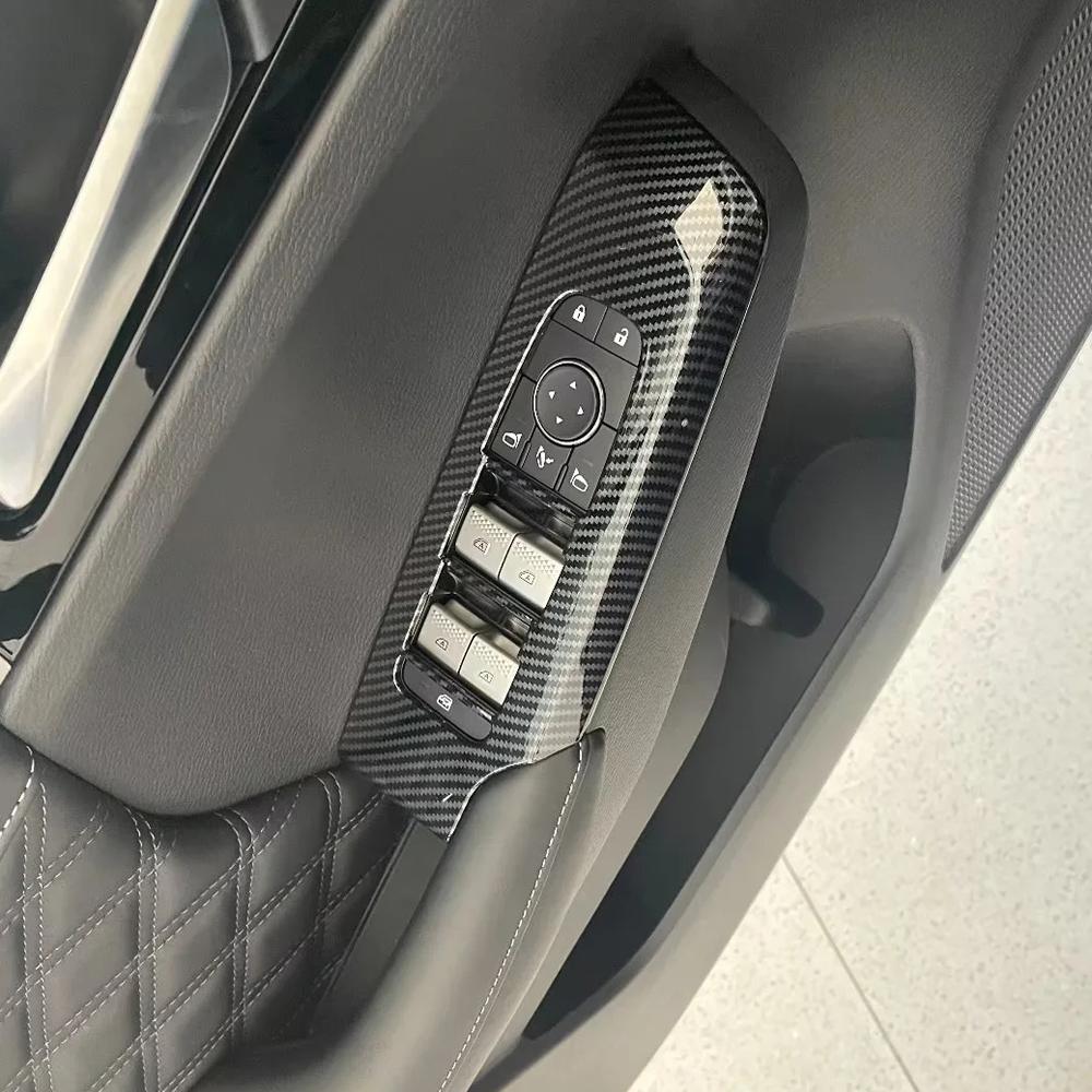 LHD RHD для Mitsubishi Outlander 2022 2023 автомобиля, кнопка подъема внутреннего окна, панель, крышка, декоративная рамка