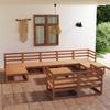 Day and Night - Day and Night Garden Furniture Set 10 Pieces Solid Pine Wood Honey Brown