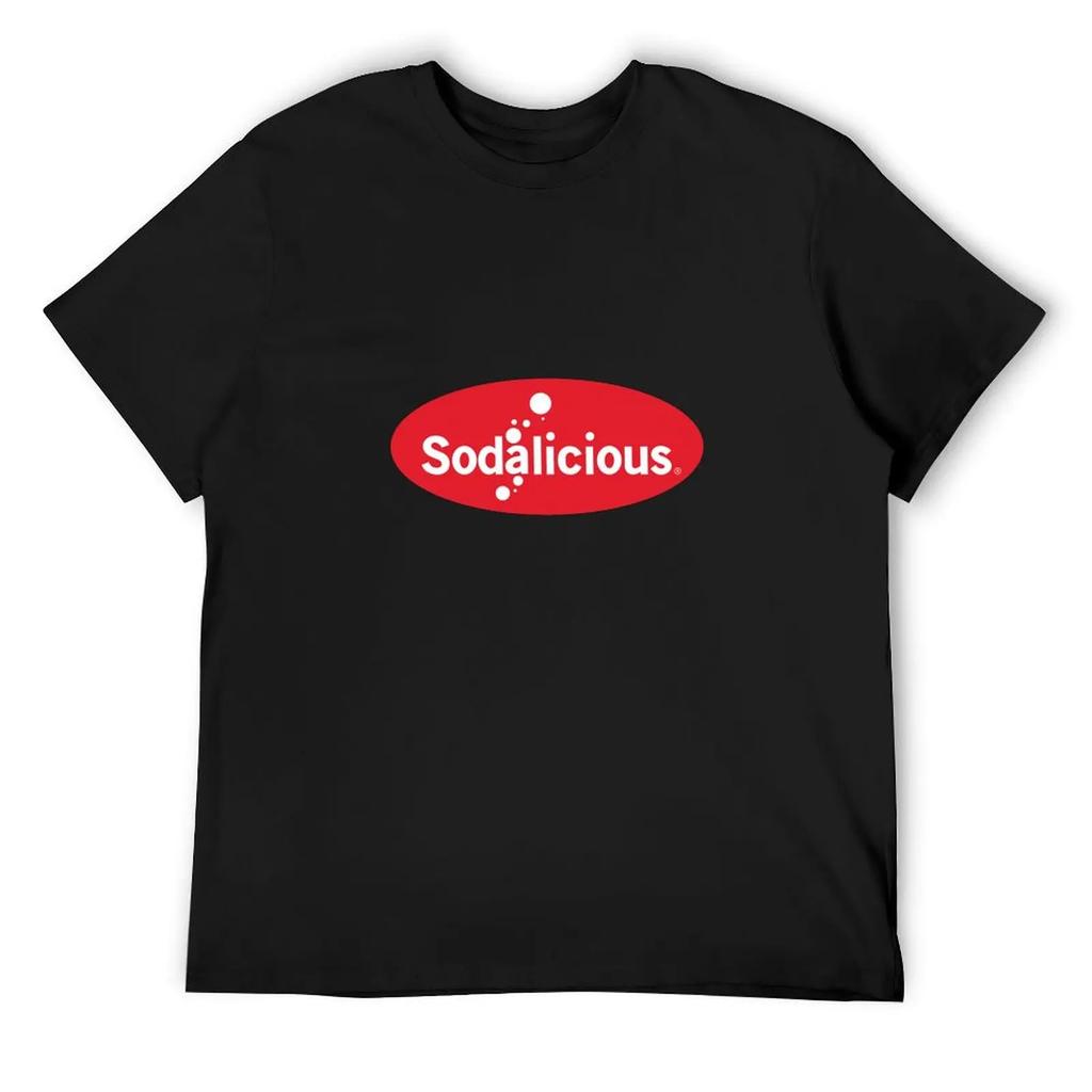 Sodalicious Logo T-Shirt Vintage T Shirts Shirts Graphic Tees Cotton T Shirt Men