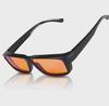 Set of Orange Anti-Blue Light Gaming Glasses: Blocks 98-99% of Blue Light