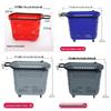 Medium Plastic Shopping Basket with Wheels