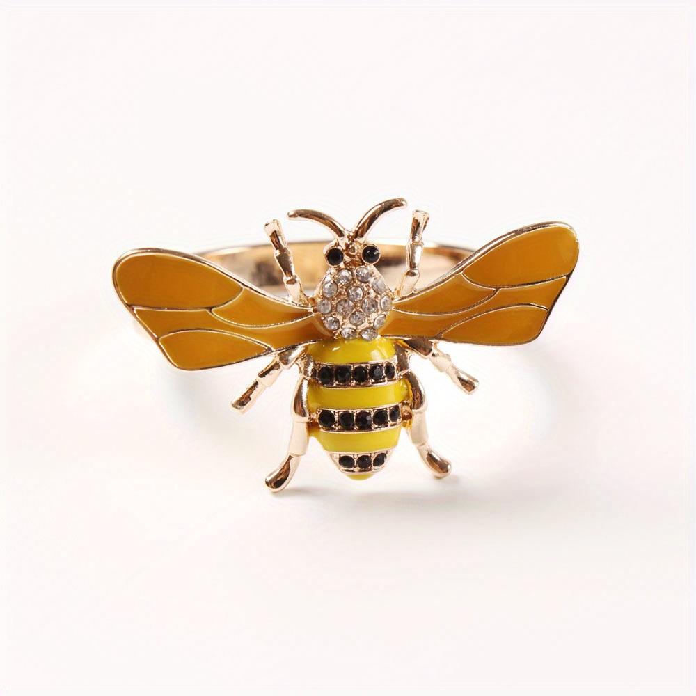 1 шт элегантные кольца для салфеток медоносная пчела стрекоза пряжка для салфеток держатели для салфеток украшение стола кольца для салфеток