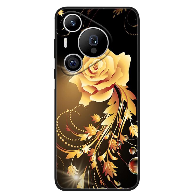 For Huawei Pura 70 Pro Case Black Matte TPU Silicone Phone Cover for Huawei Pura 70 Pro Plus Ultra Soft Cases Coque Pura70 70Pro