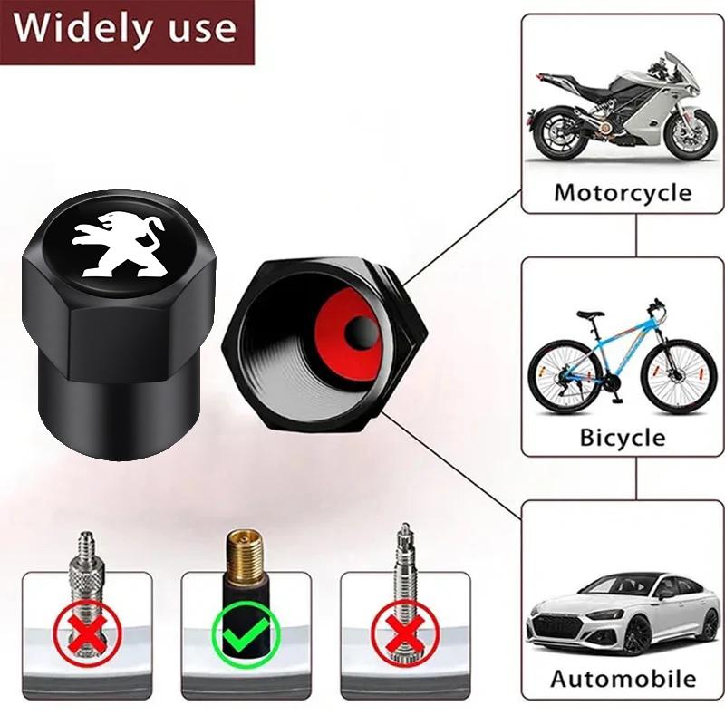 2026 Горячая Наклейка на Автомобиль 3D Стайлинг Колпачки Клапанов Шин Колес Автомобиля Колпачки Штоков Декор Для Peugeot 206 307 308 3008 207 208 407 408 508