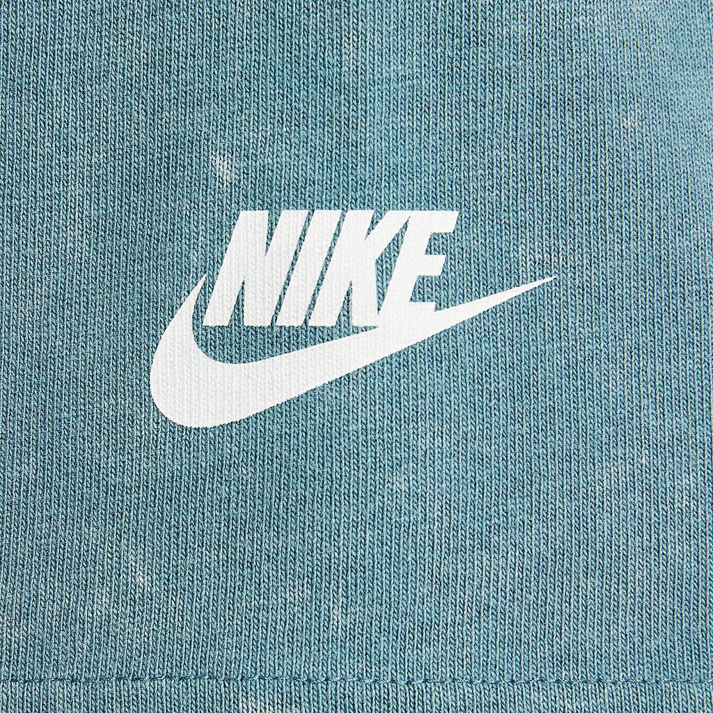 Nike Спортивная одежда Простая Стильная Удобная Однотонная Футболка с коротким рукавом с надписью Мужские топы Дымчато-голубой IF0621094