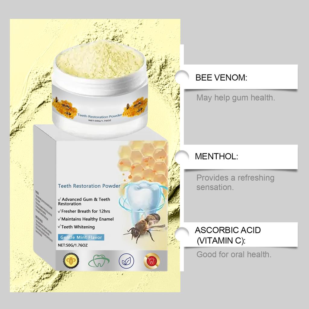 Восстановление зубов Порошок Здоровье Отбеливание зубов Свежее дыхание Уход за полостью рта