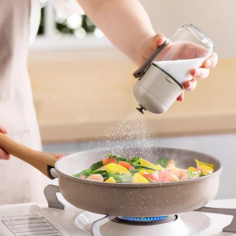 Стеклянная форма управления, перец, соль, специи, сахар, приправа, бутылка, контейнер для хранения, банка для приправ для барбекю