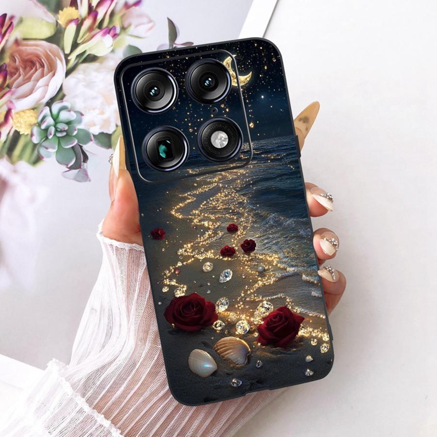 For Motorola Signature 6.8'' Case Cute Cat Cartoons Pattern Soft Silicone TPU Funda For MotoX70 Air Pro Signature Back Covers
