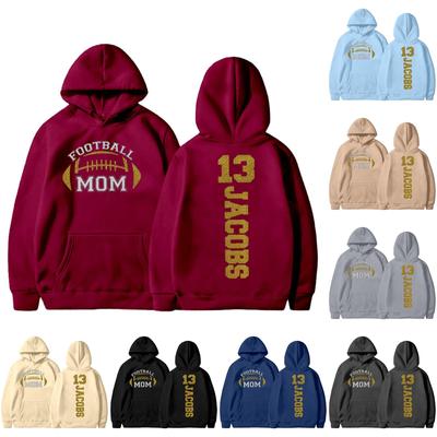 Женская мода легкий длинный рукав пуловер толстовки с капюшоном с карманами графическая толстовка