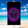 Quick Dry Beach Towel Inter Miami Cf Pattern, Lightweight Absorbent Towel for Pool Beach Vacation Use