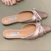 Модные летние балетки женские шлепанцы модные мюли с ремешком туфли платье элегантные женские сандалии дизайнерский тренд 2025 бренд Chaussure Femme