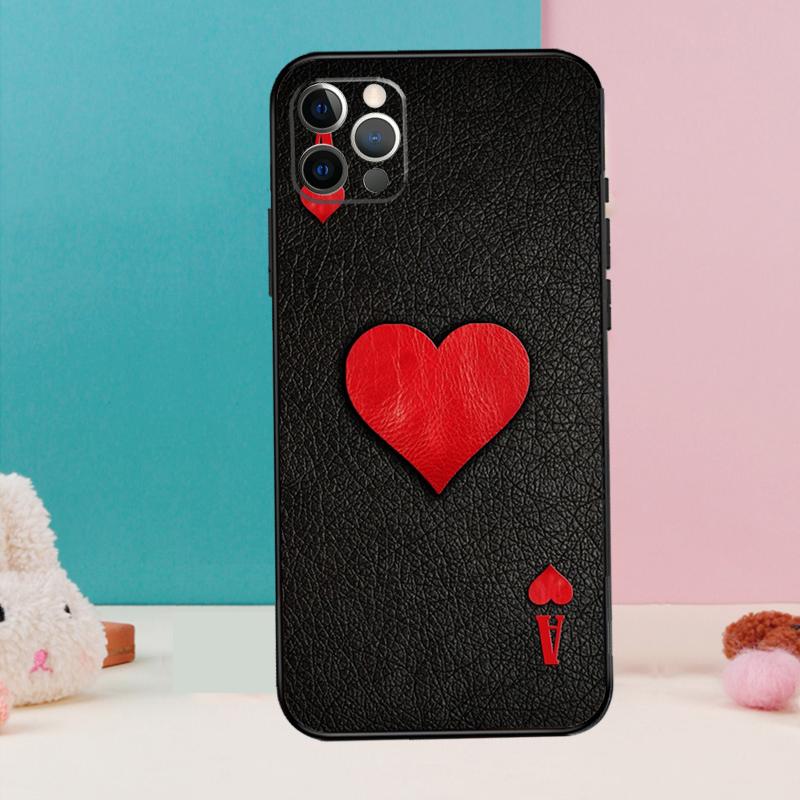 Чехол для телефона «Туз пик» для iPhone 17 Air 16 15 14 13 11 12 Pro Max 12 13 mini 15 16 Plus 16e Чехол Coque