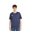 Puma Однотонная повседневная удобная дышащая спортивная тренировочная уличная модная футболка с круглым вырезом и коротким рукавом для мужчин, топы темно-синего цвета 658636-06