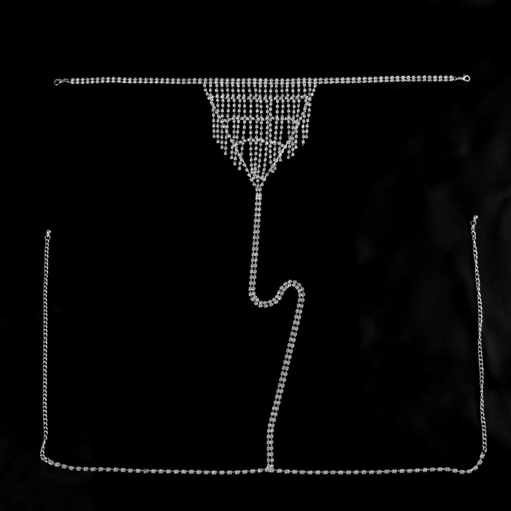 Страз Кисточка Бикини Бюстгальтер Цепочка для тела - Женская Клубная Мода