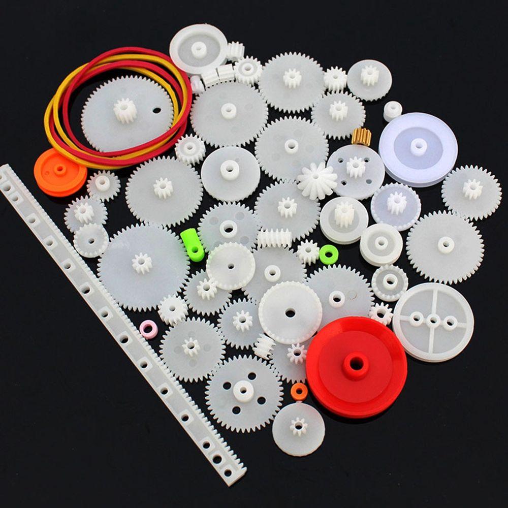 Robot Various Gear Toy Motor Car DIY Gear Assortment Axle Belt Bushings Package Kit Plastic Gears