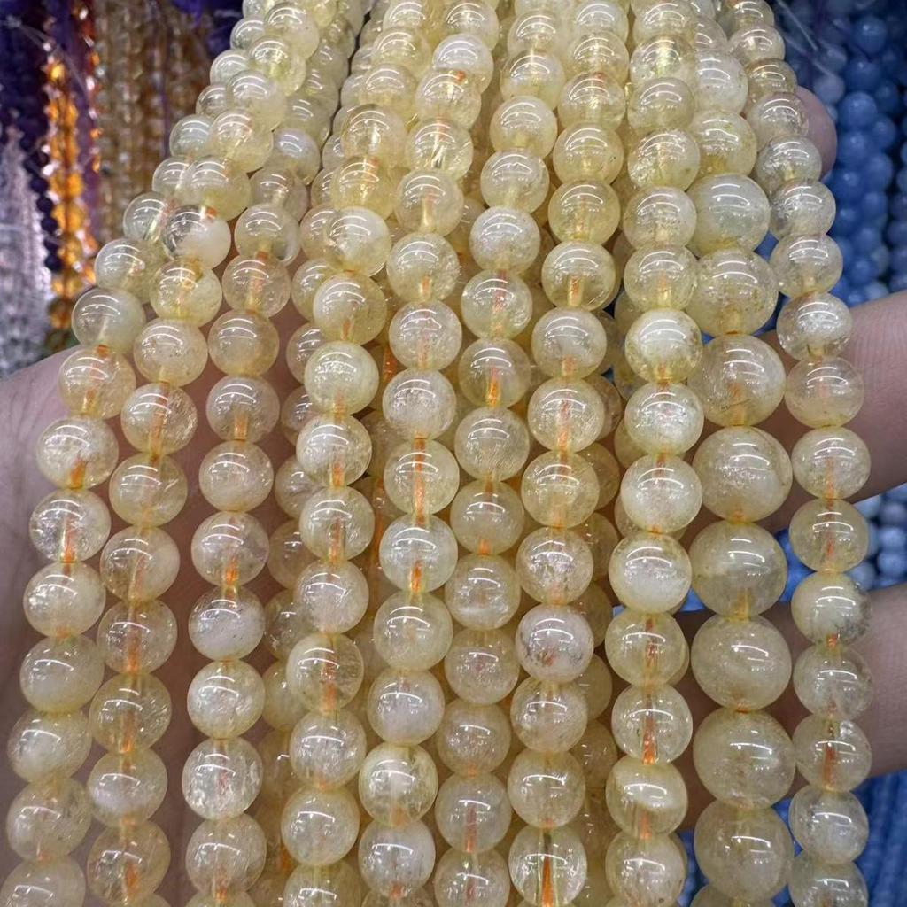 Натуральный золотистый рутиловый кварц, loose round beads, для изготовления украшений своими руками