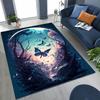 27 Style Dream Butterfly Flower Cartoon Rug for Bedroom Living Room Sofa Home Doormat Decor,Large Kids Play Non-slip Floor Mat