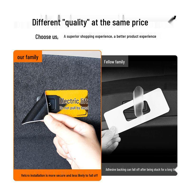 Xiaomi SU7 Electric Tailgate Warning/Trunk Switch Reflective Car Sticker